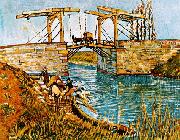 Vincent Van Gogh Drawbridge at Arles china oil painting artist